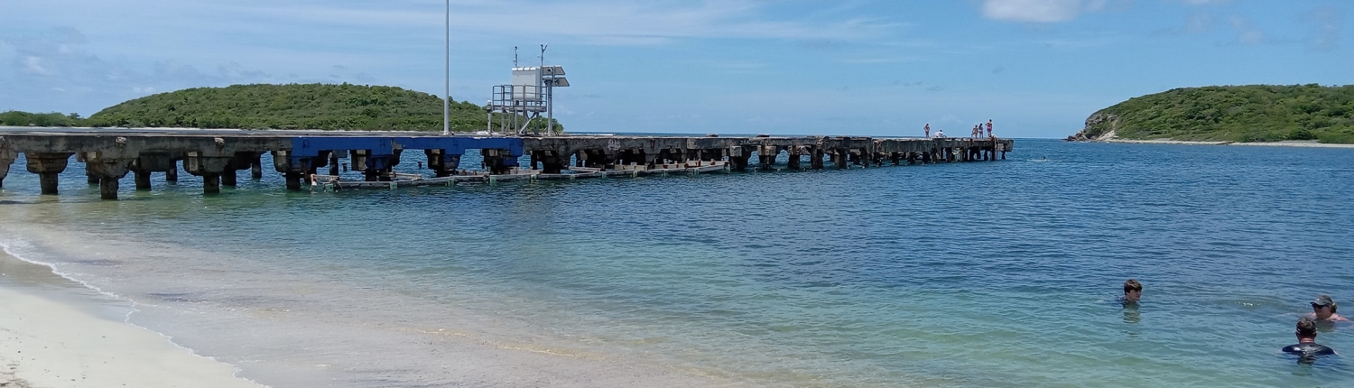 Esperanza Pier by Coco Loco in Vieques, Puerto Rico